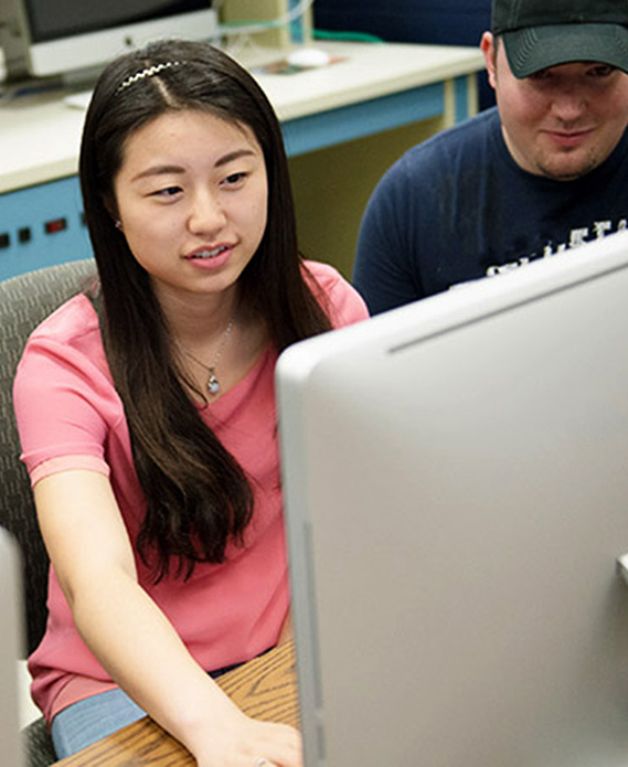 Penn State Beaver Students in Computer Lab