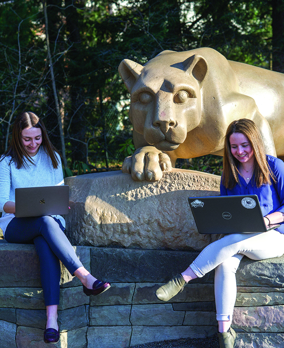 Penn State College of Education Students at Nittany Lion Shrine