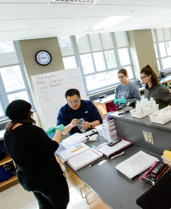Penn State Eberly College of Science Students in Laboratory